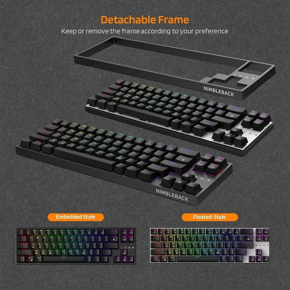 LTC NB681 65% RGB Mechanical Keyboard –‎ Hot-Swap Brown Switch, 68 Keys, Black